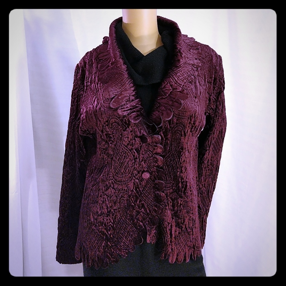Great Cavalier By St. Paul Rich Velour Jacket L